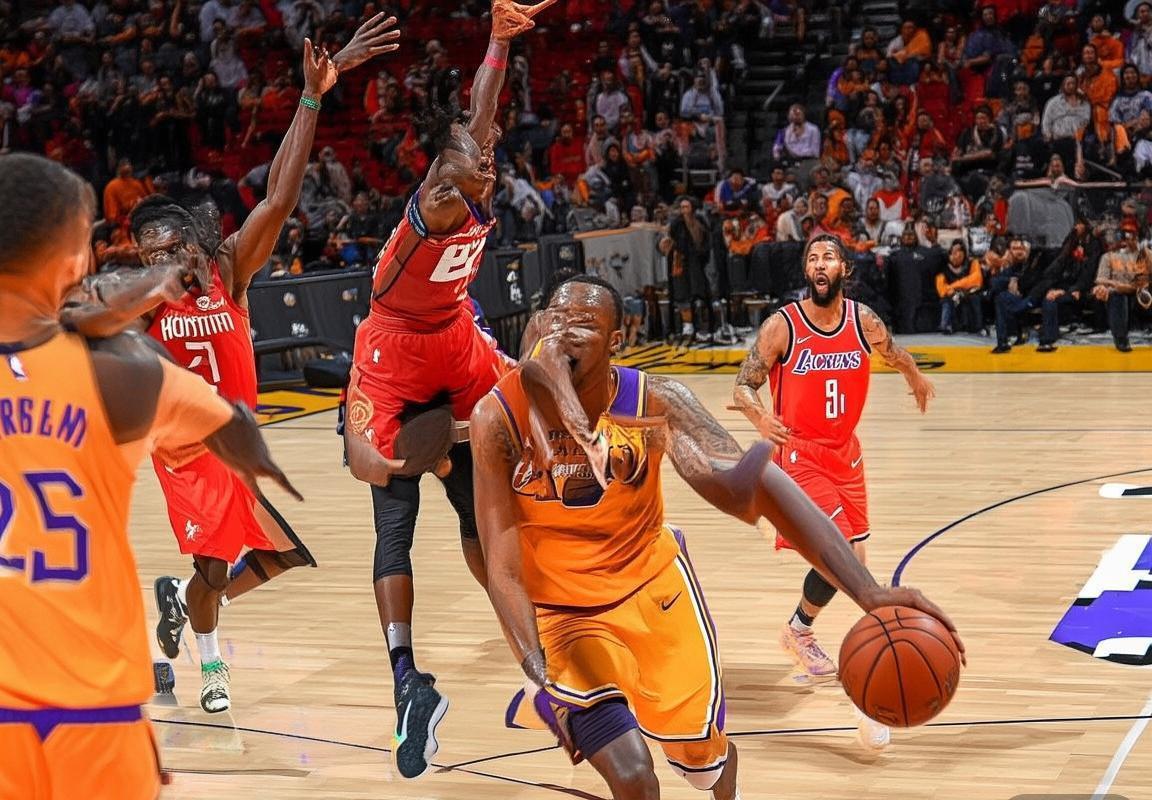 2019年NBA焦点战：湖人VS火箭巅峰对决亮点回顾